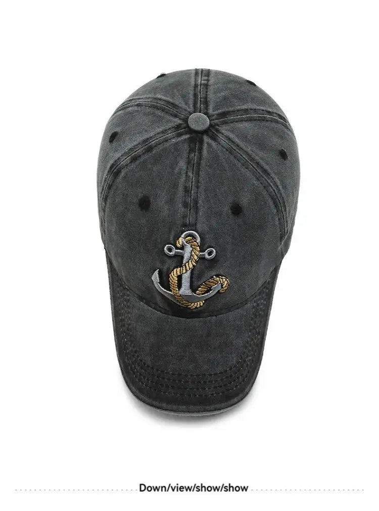 Hat Men's Spring/Summer Trend Embroidered Cowboy Baseball Hat Duck Tongue Hat Outdoor Travel Sunshade Hat