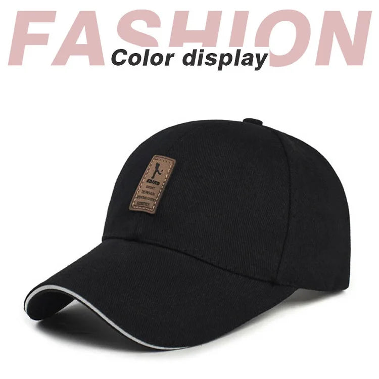 Summer Women Men Structured Baseball Cap Solid Cotton Adjustable Snapback Sunhat Outdoor Sports Hip Hop Baseball Hat Casquette