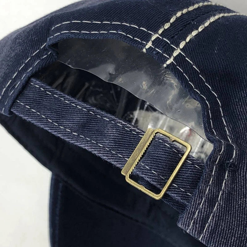 Washed Denim Cotton Summer Sunhat Hat Embroidered Letter Printed Sport Golf Baseball Cap Unisex Cowboy Hip Hop Dance Rock Visors