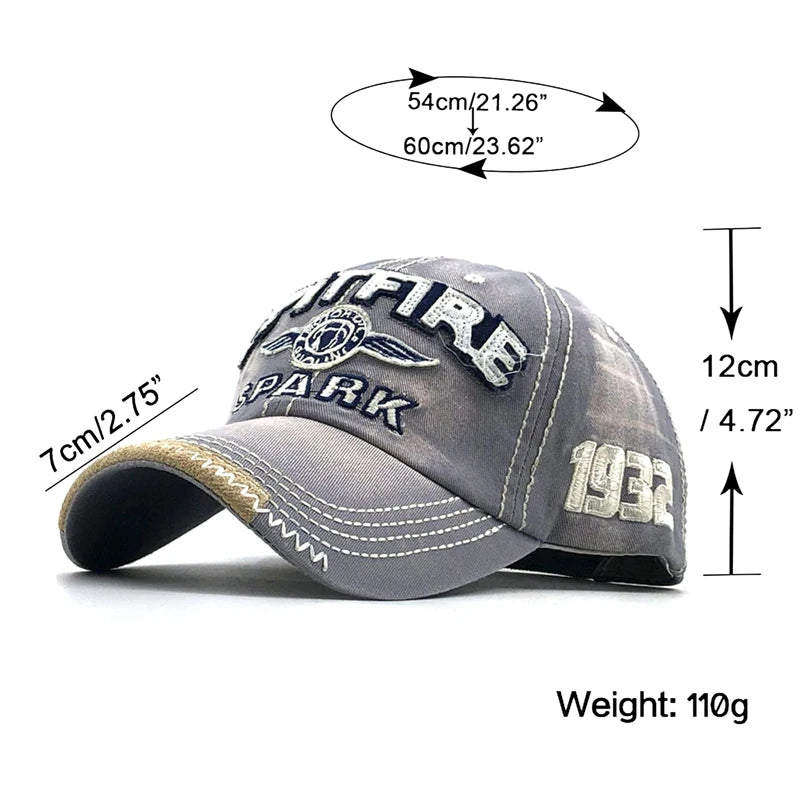 Men Hip Hop Rock Snapback Hat School Jeans Letter Printed Embroidered Baseball Cap Dance Cowboy Summer Women Club Party Visors