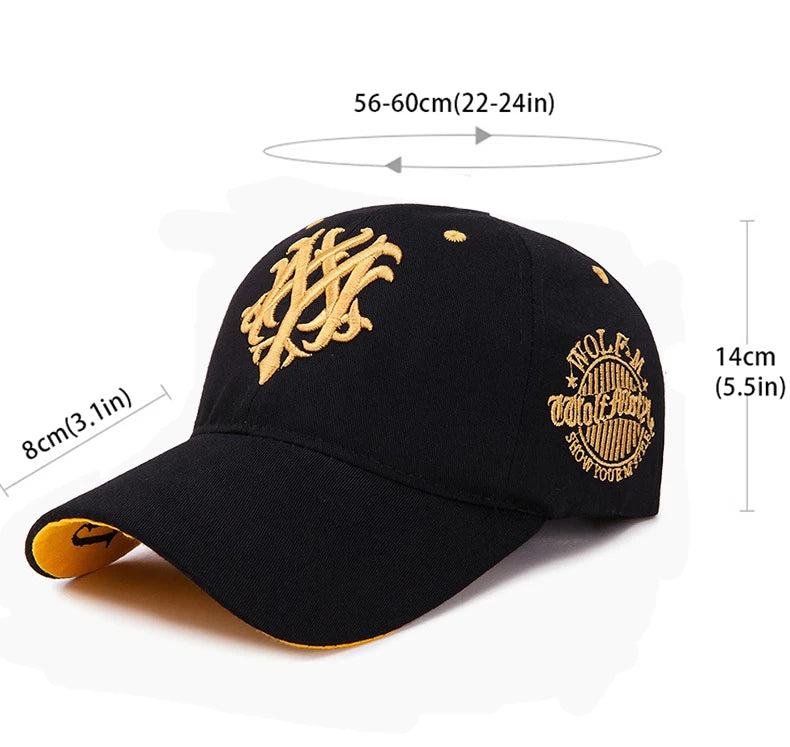 Totem Embroidered Baseball Cap Fashion Men Women Caps Spring And Summer Snapback Hip Hop Hat Adjustable Flame Sun Shading Hats