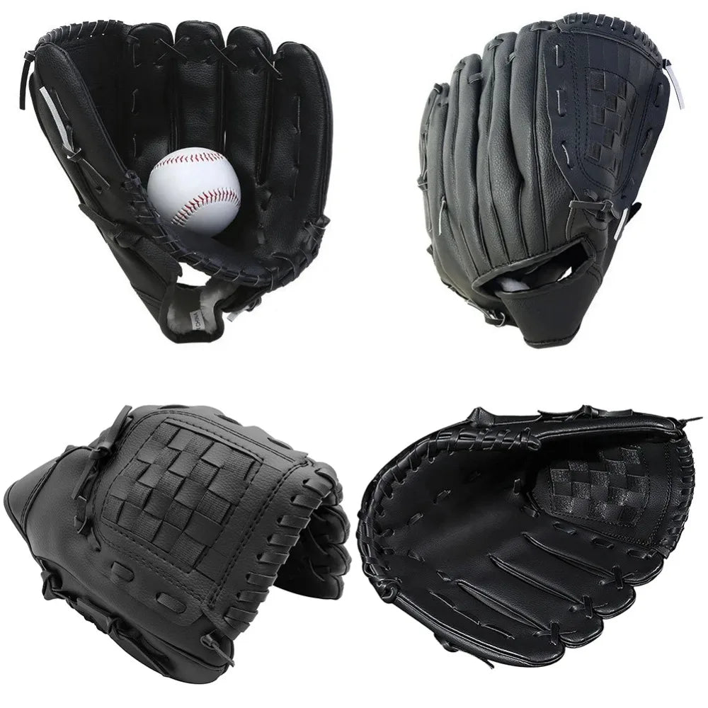Outdoor Sports Baseball Glove Softball Practice Equipment 9.5/10.5/11.5/12.5 Inch Left Hand for Kids/Adults Men Women Training