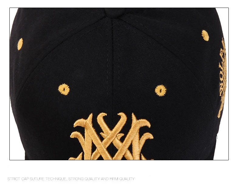 Totem Embroidered Baseball Cap Fashion Men Women Caps Spring And Summer Snapback Hip Hop Hat Adjustable Flame Sun Shading Hats