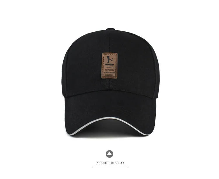 Summer Women Men Structured Baseball Cap Solid Cotton Adjustable Snapback Sunhat Outdoor Sports Hip Hop Baseball Hat Casquette