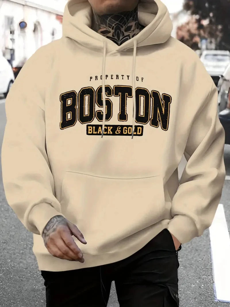 Comfortable Hip Hop Pullover Hoodie Street Style 2025 Autumn/Winter Sweatshirt for Casual Wear