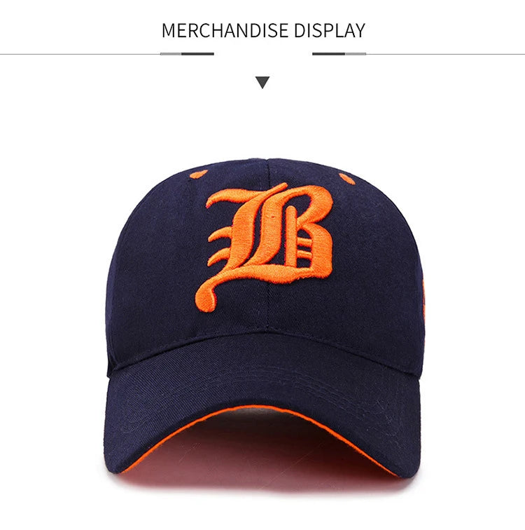 Men Women's Baseball Cap Summer Cotton Hat Embroidery Snapback Hip-Hop Cap Adult Sport Sun Hat Casual Gorra Hombre Visor Dad Hat